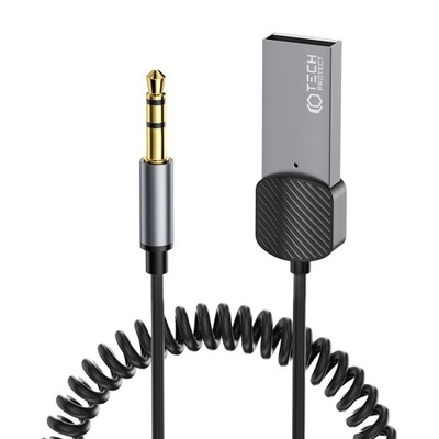 KABEL BLUETOOTH AUX AUDIO ADAPTER TECH-PROTECT ULTRABOOST SZARY