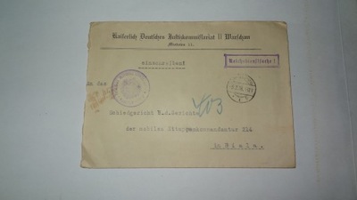 Warschau - Warszawa - 1918 r. Feldpost