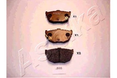 Ashika гальмівні колодки гальмівні hyundai coupe 2.7 v6 gk фото №1