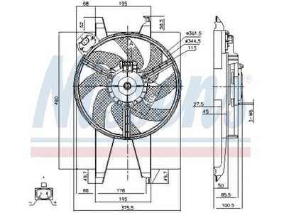 VENTILIATORIUS AUŠINTUVO FORD NISSENS 85767 