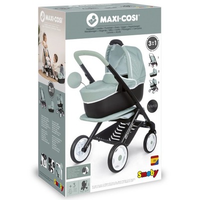 Wózek dla lalki zestaw 3w1 Smoby Maxi-Cosi Quinny
