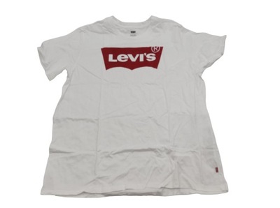 Levi's, biały t-shirt męski z logiem, r.XL