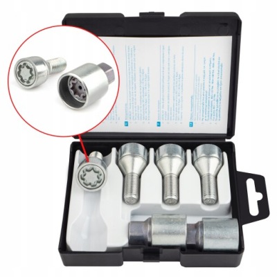 Śruby Zabezpieczające RENAULT Megane M12x1.5x24mm Stożek 2 klucze na 17