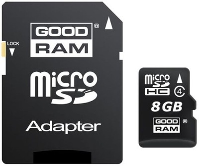 GOODRAM Karta micro SD 8GB z adapterem SD