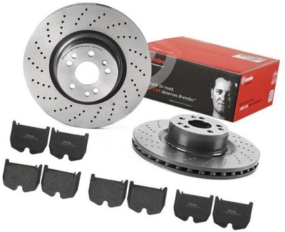 BREMBO DISCOS + ZAPATAS P MERCEDES S65 AMG W220 360MM  