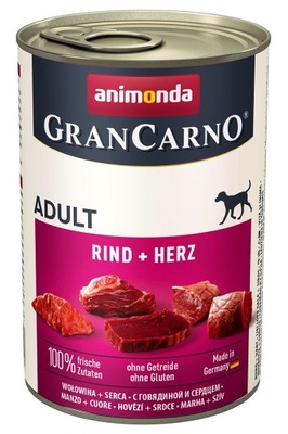 ANIMONDA GRANCARNO ADULT WOŁOWINA SERCA 400G