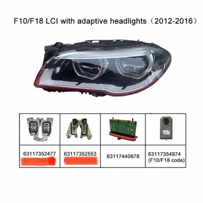 BMW 5 F10 F11 BMW ADAPTIVE LED (СВЕТОДИОД ) КАСЕТА МОДУЛЬ ПОВОРОТ DOSWIETLENIE 7440878