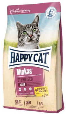 Happy Cat Adult Minkas Sterilised z drobiem 10kg