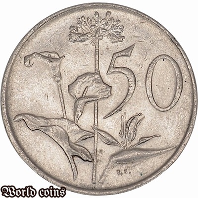 50 CENTÓW 1988 AFRYKA POŁUDNIOWA