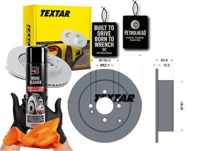 Тормозные диски тормозные 2szt hyundai задняя getz 03 i20 08- #petrolhead pro+ kit2 фото №1