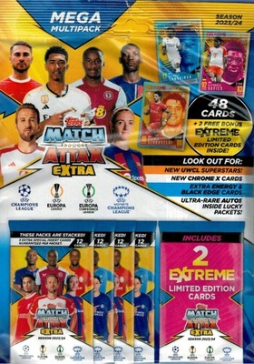 Topps Match Attax Extra Karty Mega Multipack UEFA 2023 / 2024