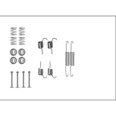 SET AKCESORIOW, BRAKE SHOES BRAKE BRAKES POSTOJOWEGO TEXTAR  