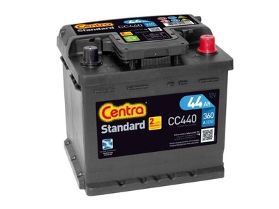 АКУМУЛЯТОР CENTRA STANDARD 12V 44AH 360A P+ CC440