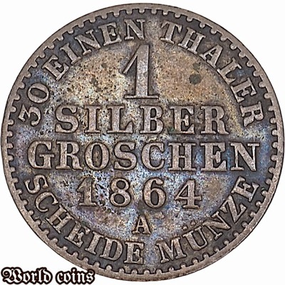 1 SILBER GROSCHEN 1864 A