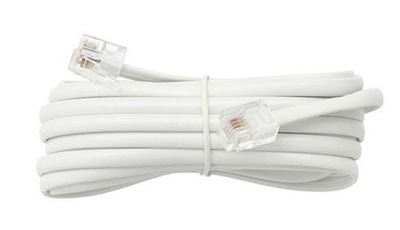 Kabel telefoniczny 2m 2x RJ11 biały