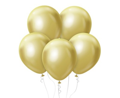 Balony Chromowane Złote B&C 30 cm 50 szt.