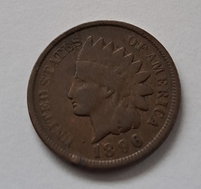 USA 1 cent, 1896r. Indianin BCM