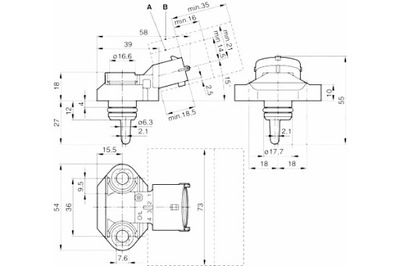 BOSCH SENSOR DE PRESIÓN ACEITES DE PRESIÓN TEMPERATURA MERCEDES ATEGO  