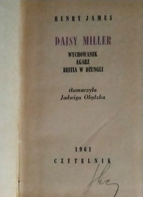 Daisy Miller Henry James SPK