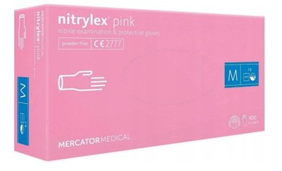 Rękawice nitrylowe Nitrylex Pink a'100 rozm. M