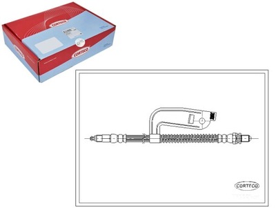 ПРОВОД ТОРМОЗНОЙ CORTECO 1021841 1066801 SL4898 1 фото