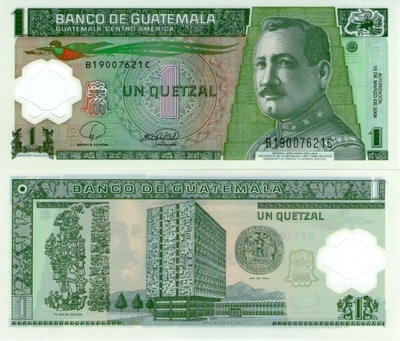 # GWATEMALA - 1 QUETZAL - 2008 - P-115 UNC polimer