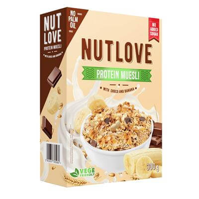 ALLNUTRITION NUTLOVE PROTEIN MUESLI WITH CHOCO AND BANANA 300G FIT MUSLI