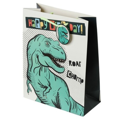 Torba prezentowa Happy Birthday Dinosauria rozm XL