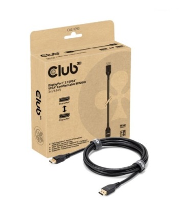 Club3D Kabel DisplayPort 2.1 na DisplayPort 2.1, VESA DP54 (M/M), 3m, černá