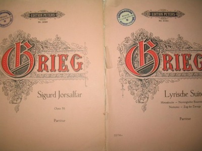 Grieg LYRISCHE SUITE + SIGURD JORSALFAR op.56