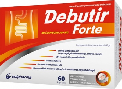 Debutir Forte kw. masłowy jelito drażliwe 60 kap