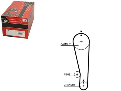 Gates ремінь розподільного валу geo tracker фото №1