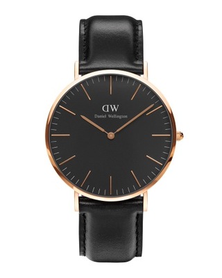 Zegarek męski DANIEL WELLINGTON czarny na pasku