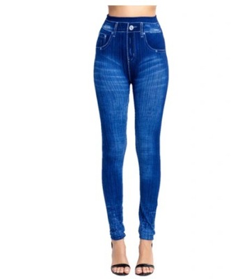 LEGGINSY JEGGINSY DENIM JEANS MARGHERITA PUSH UP