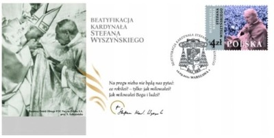 FDC Beatyfikacja kardynała Stefana Wyszyńskiego