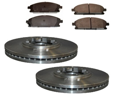 Тормозные диски тормозные колодки nissan pathfinder r50 1998-2005 перед kpl 300mm фото №1