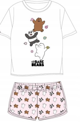 PIŻAMA DZIEWCZĘCA MISIE BARE BEARS KR. RĘKAW - 134