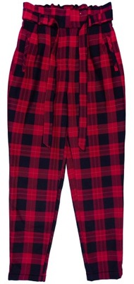Spodnie damskie PRIMARK czerwone w kratkę EUR 32