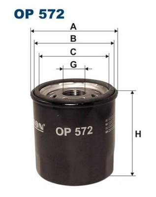ФИЛЬТР МАСЛА OP572 OP 572