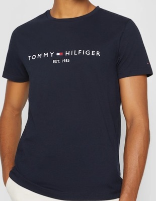 T-shirt Tommy Hilfiger Est 1985 Granatowy r. S