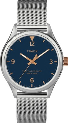 Zegarek damski srebrny na bransolecie Timex