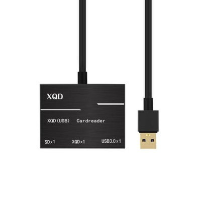 Czarny Czytnik kart XQD SD + USB 3.0 na USB3.0