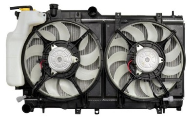 Subaru impreza legacy forester xv 2008 - комплект вентиляторів + бак фото №1