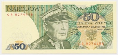 3304. 50 zł 1988 - GR - st.1/1-