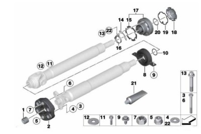 Гайка bmw 3 f30 фото №1