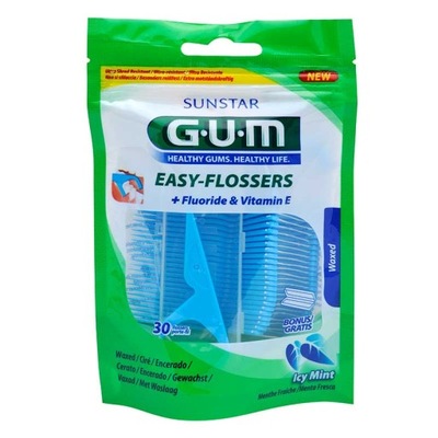 Gum Easy-Flossers Nić Dentystyczna 30 szt.