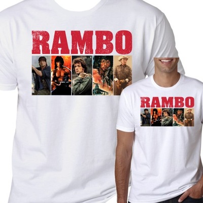 T-Shirt KOSZULKA RAMBO STALLONE FILM XXL 0750