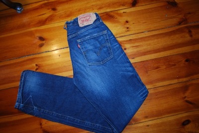 LEVIS 501 W 30 L 34 NIEBIESKIE JEANSY