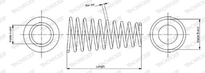 RESORTE SUSPENSIONES MONROE OESPECTRUM SPRINGS MONROE SP3107  