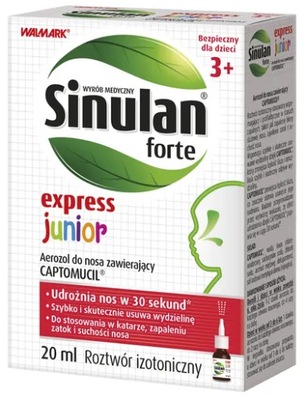 Sinulan Express Forte JUNIOR aerozol do nosa 20 ml